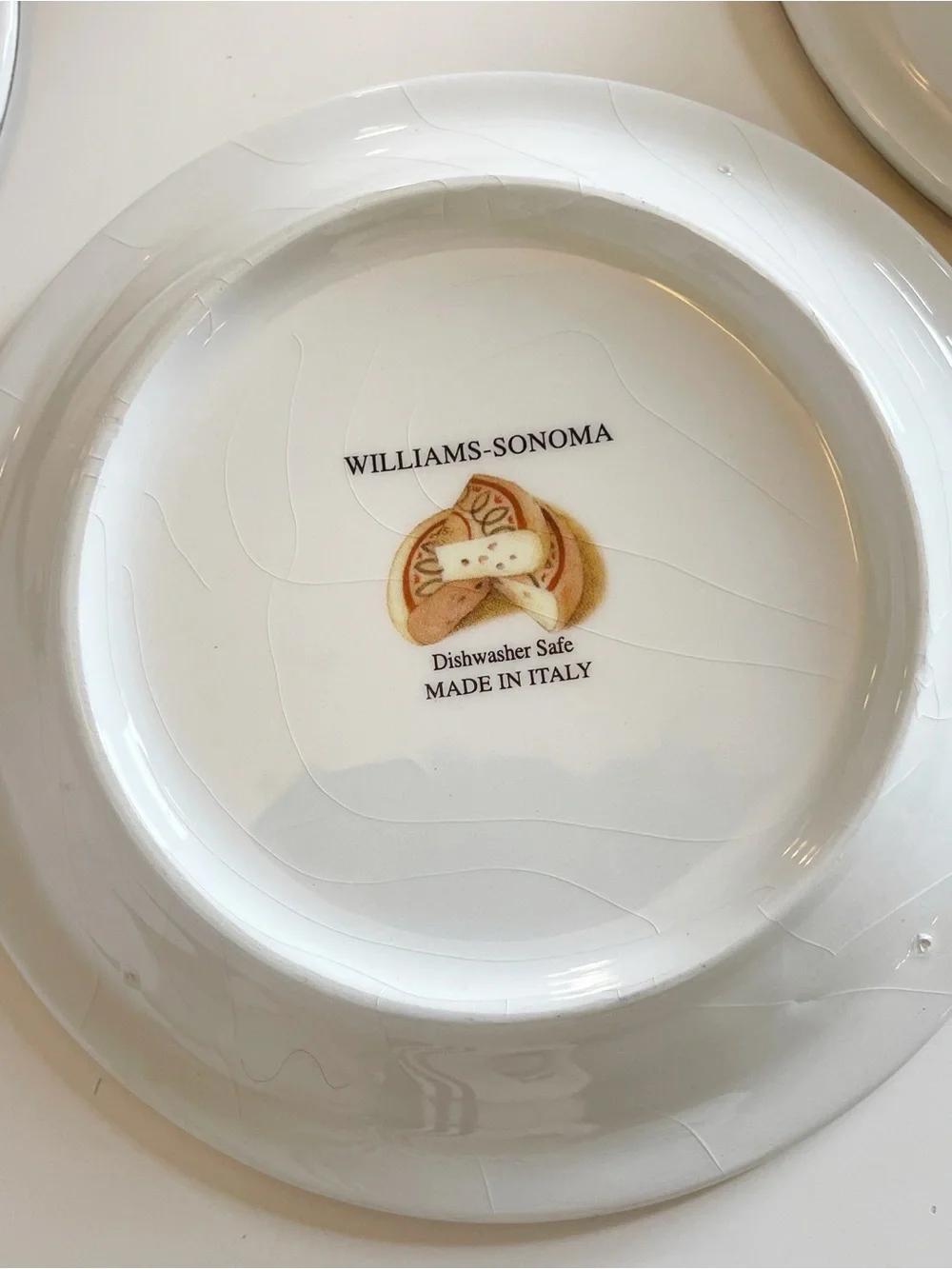 Williams Sonoma Set Of 4 Fromage Cheese Appetizer Plates